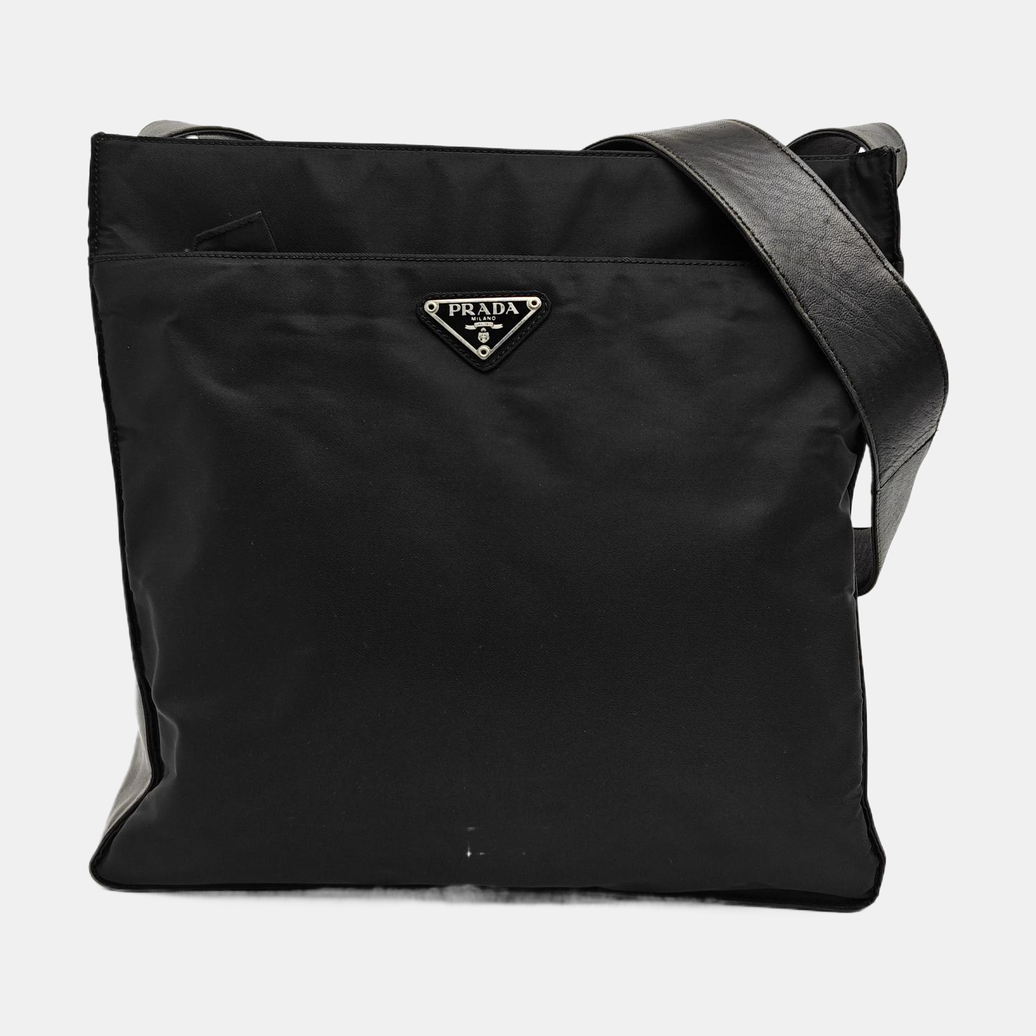 Nylon Shoulder Bag Black