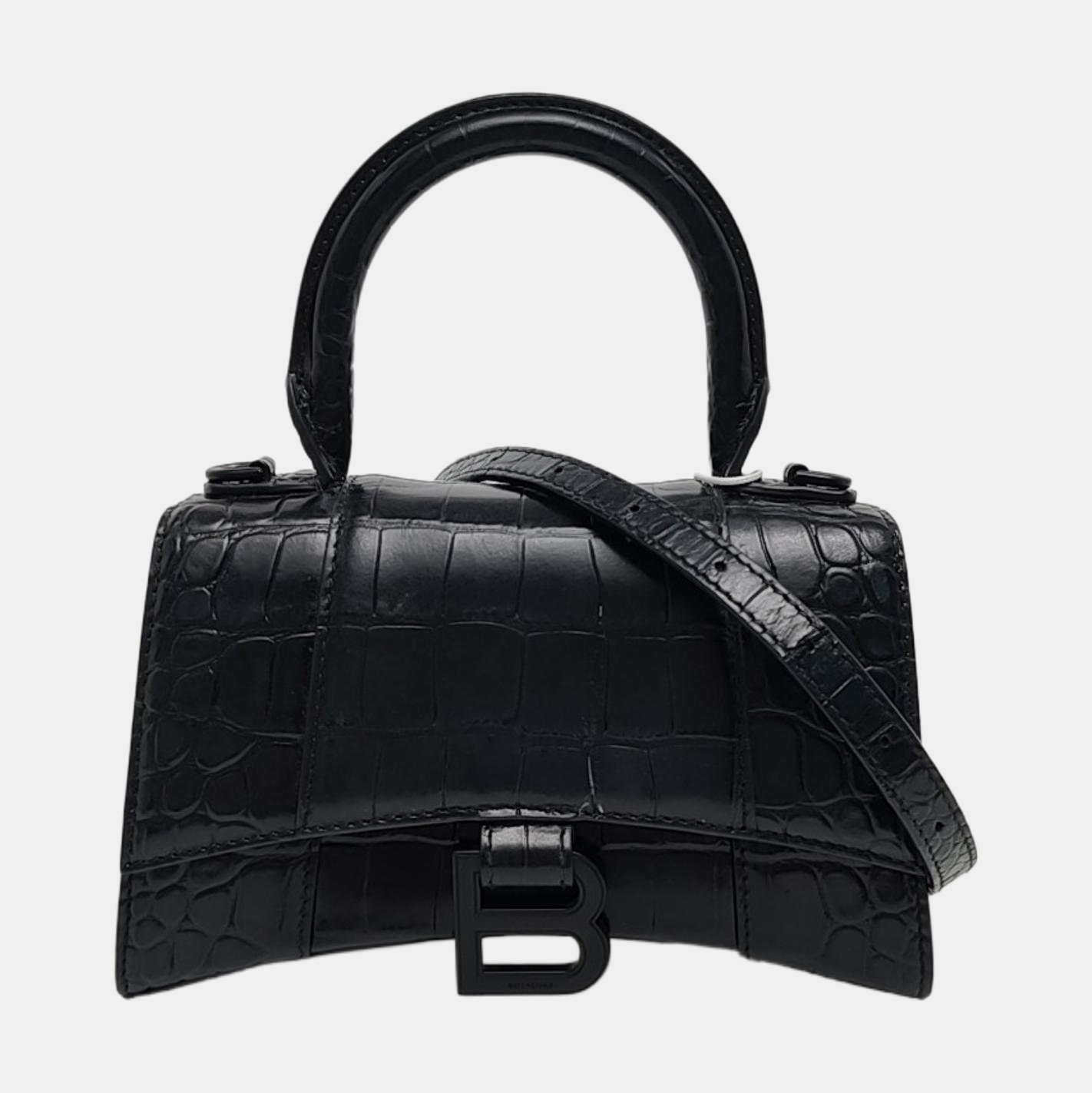 Hourglass Small Calfskin Black
