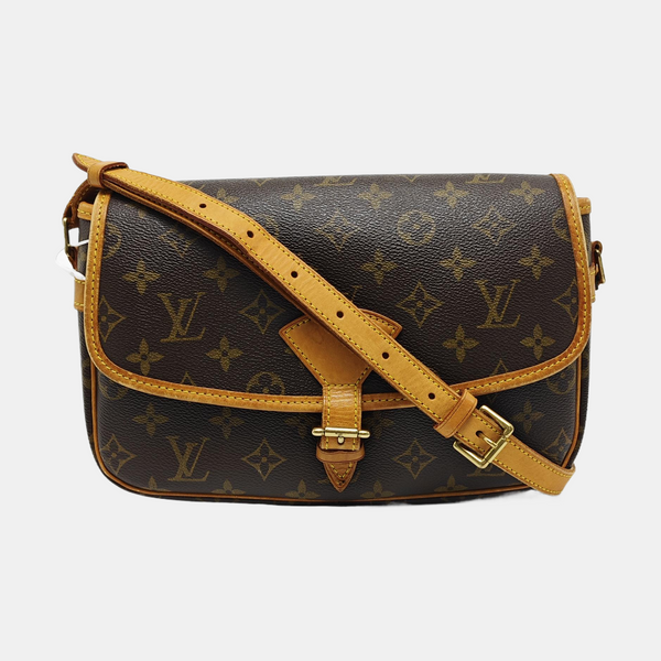 SOLOGNE PM Monogram Coated Canvas Brown