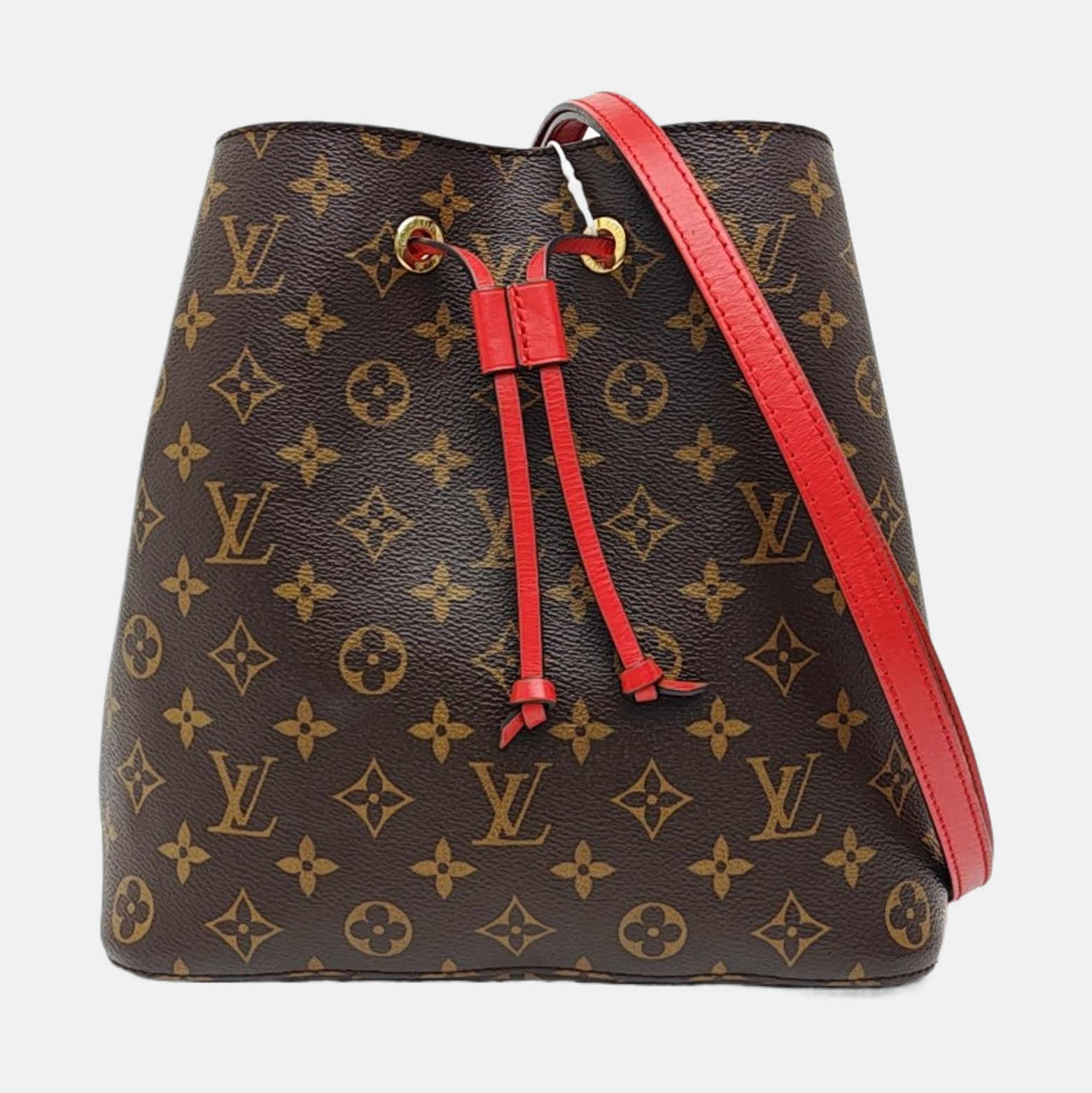 NÉONOÉ MM Monogram Coated Canvas Brown