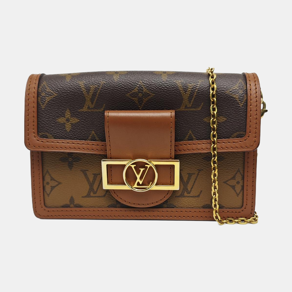 DAUPHINE WOC Monogram Coated Canvas Brown