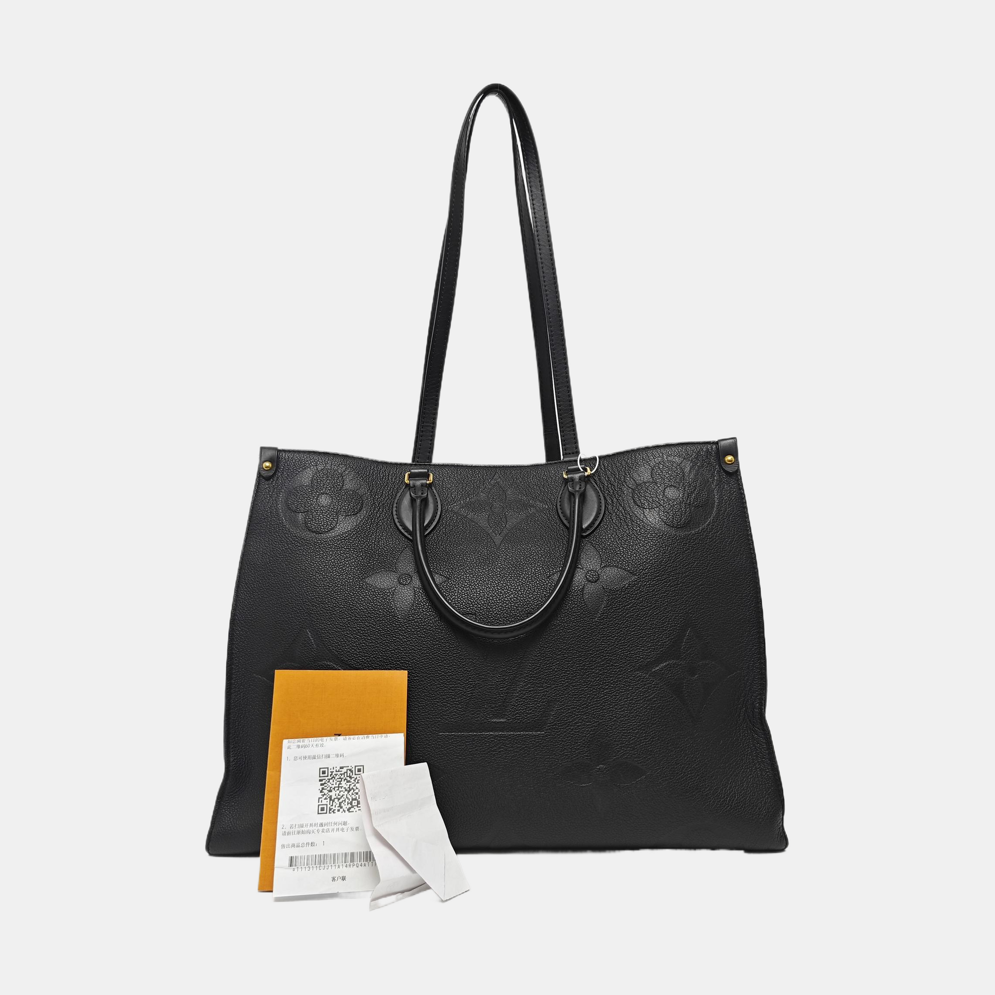 ONTHEGO GM Monogram Calfskin Black