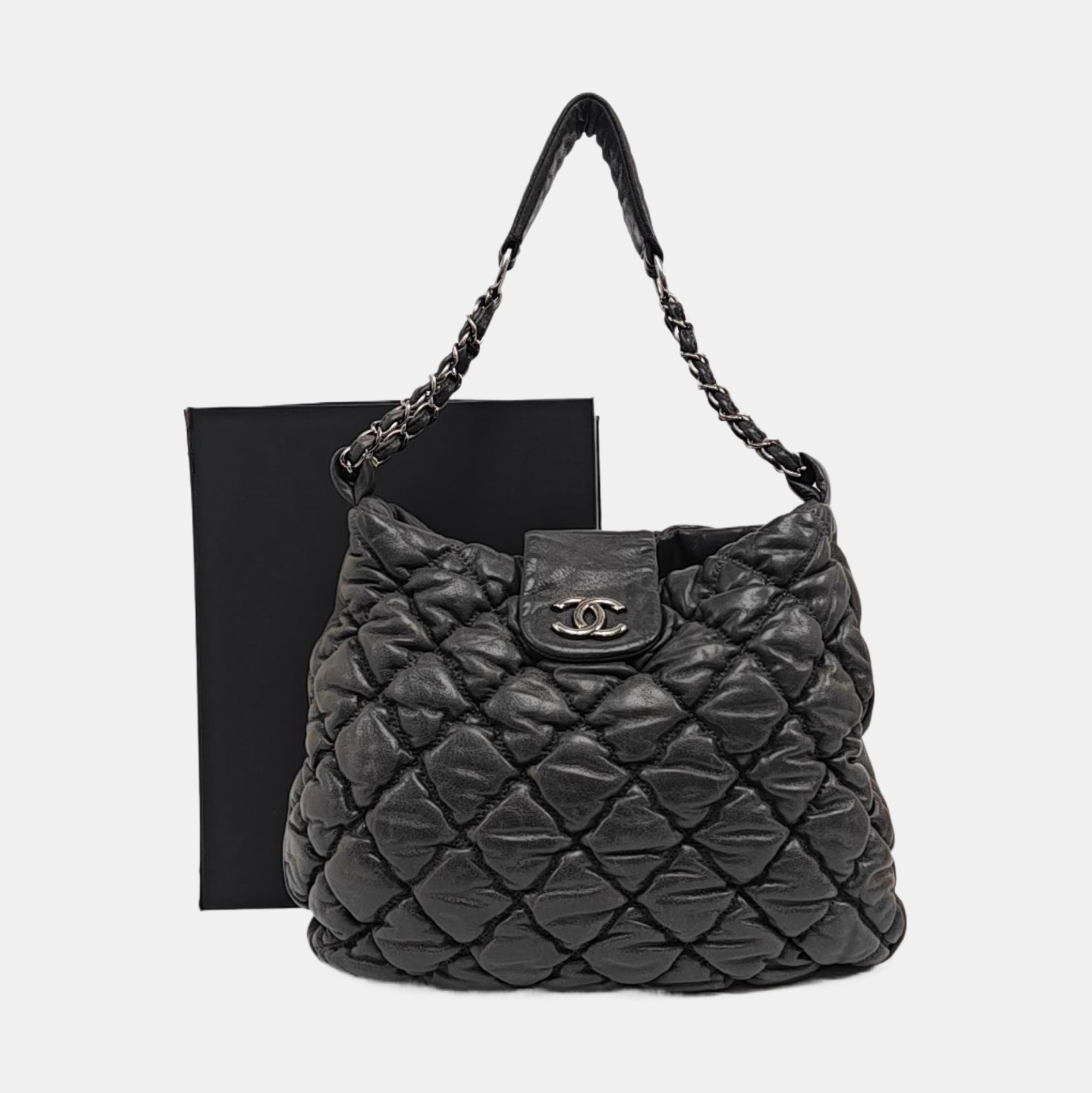 Quilted Calfskin Gray