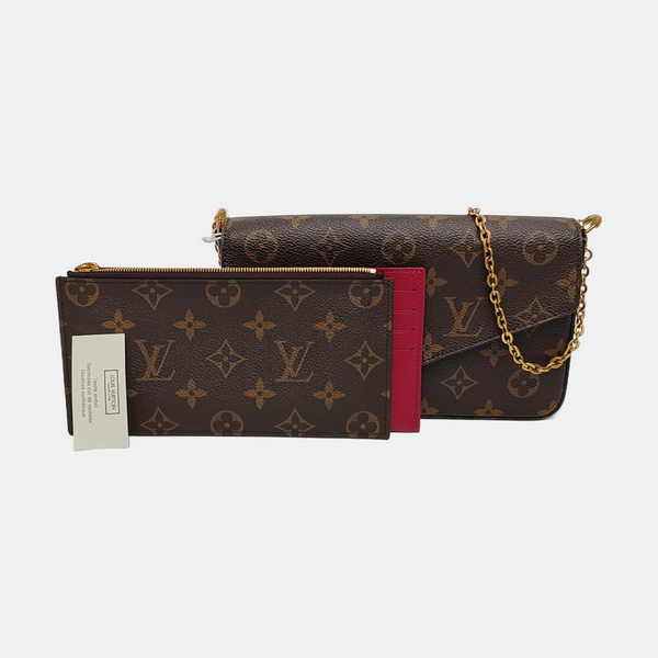 Authenticated pre-owned  FÉLICIE Monogram Coated Canvas Brown - Shoulder Bag at Looply
