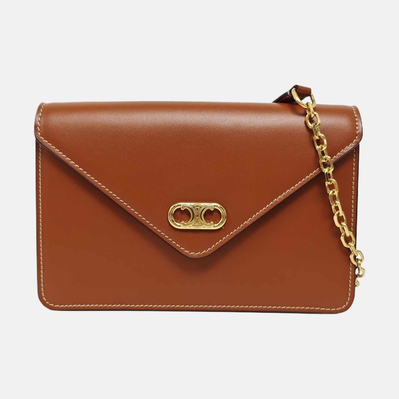 TRIOMPHE Small Calfskin Brown