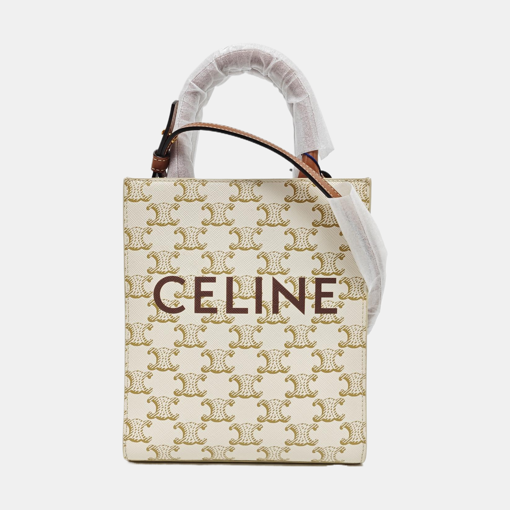 CABAS CELINE Mini Coated Canvas White