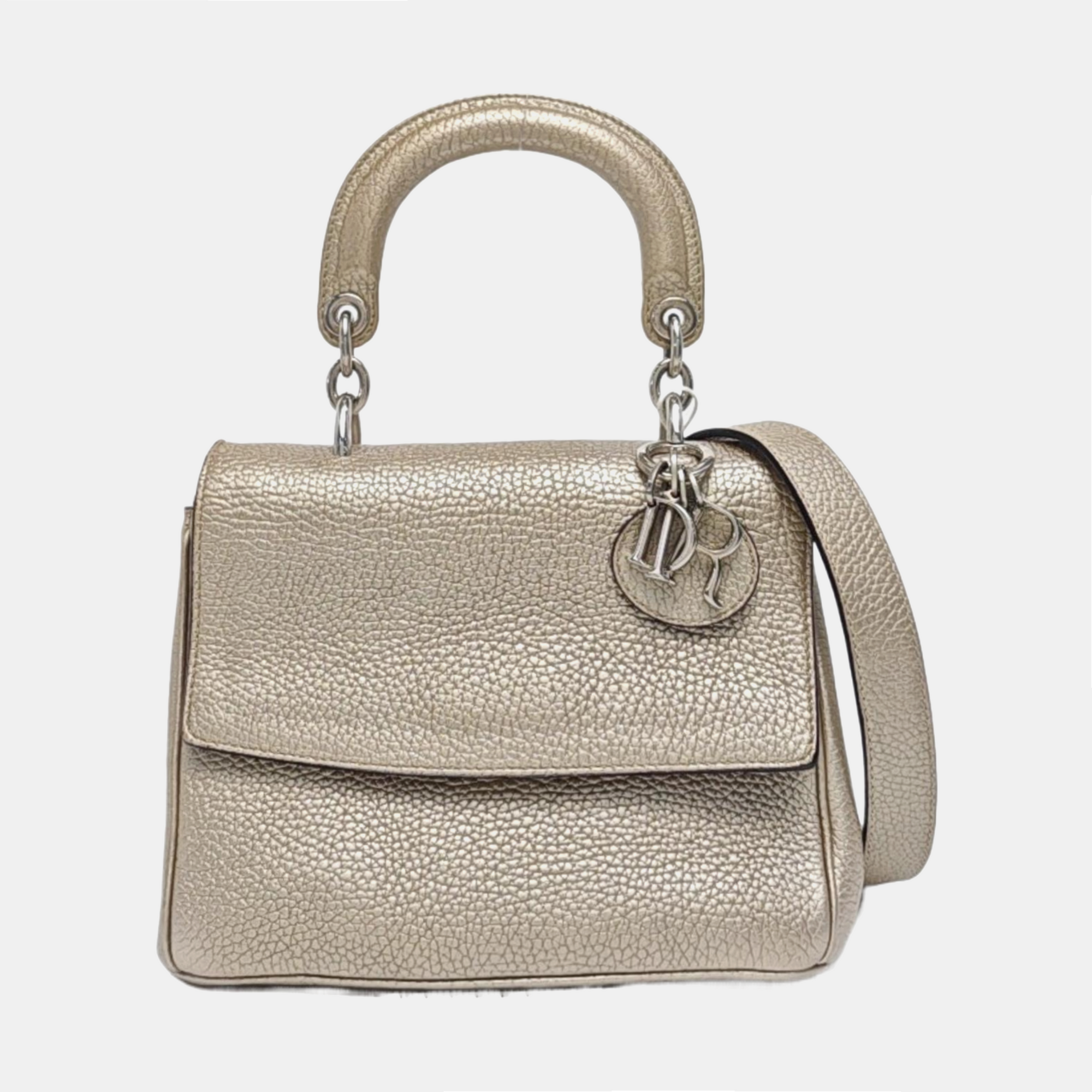 Authenticated pre-owned  Be Dior Calfskin Beige - Shoulder Bag at Looply