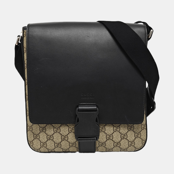 Monogram Coated Canvas Shoulder Bag Brown