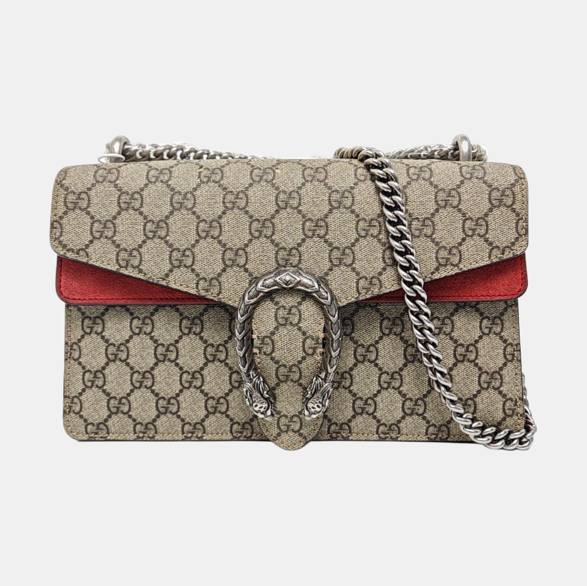 Dionysus Small Monogram Coated Canvas Black