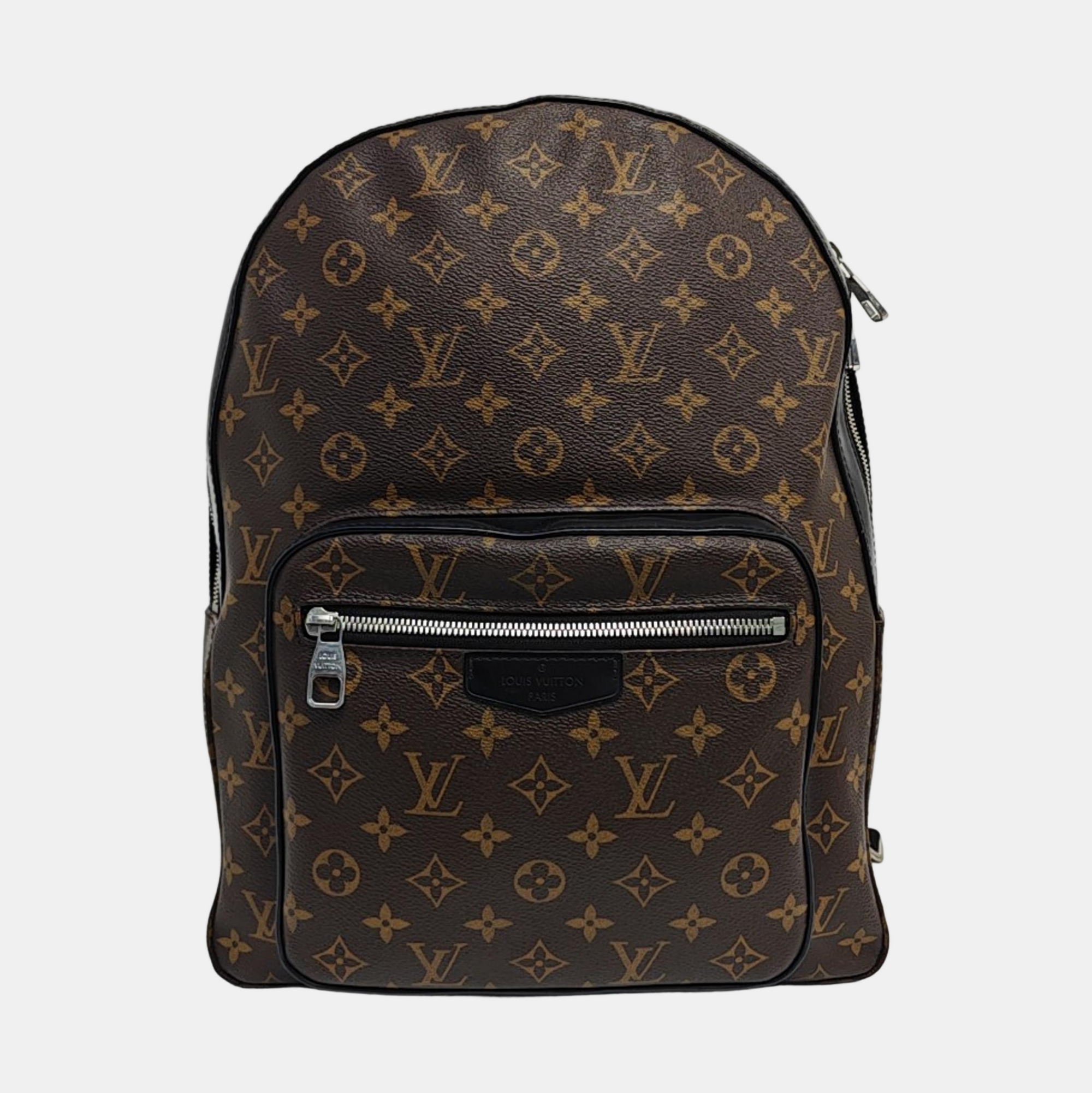 JOSH Monogram Coated Canvas Brown