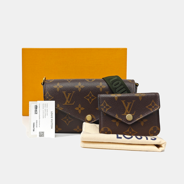 FÉLICIE Monogram Coated Canvas Brown