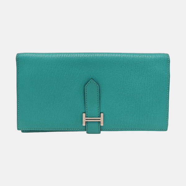 Bearn Chèvre Mysore Green Wallet