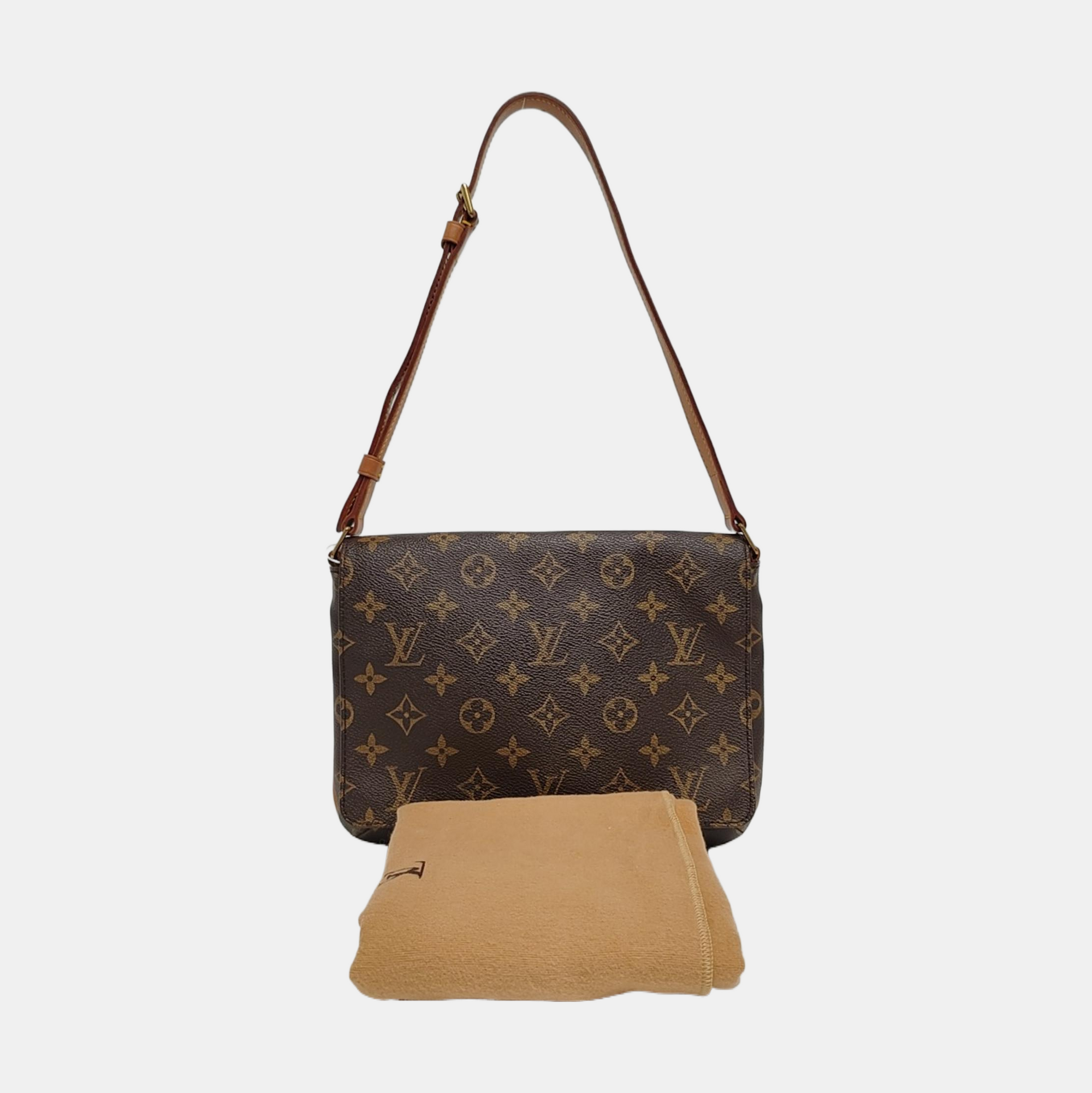 MUSETTE TANGO Monogram Coated Canvas Brown