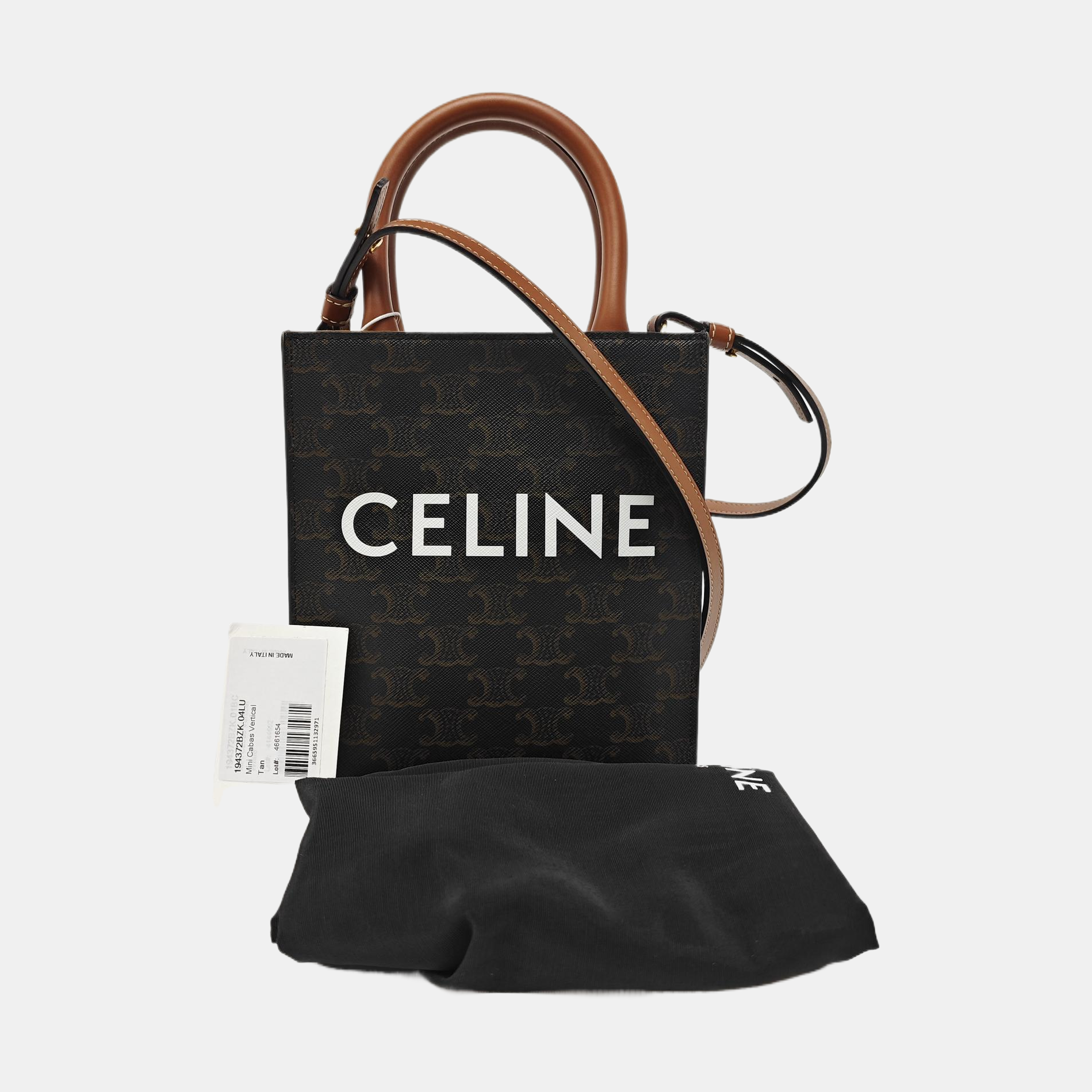 CABAS CELINE Mini Coated Canvas Brown