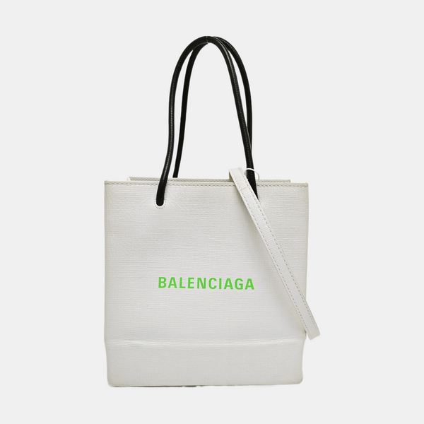 Shopping Bag Super Mini Calfskin White