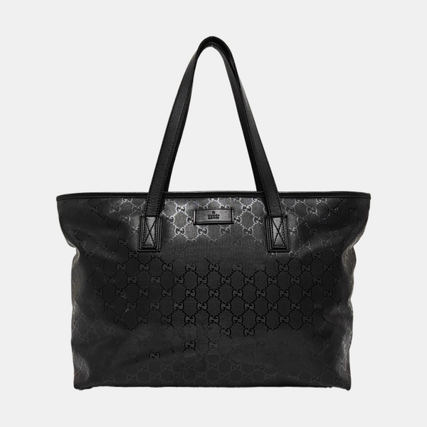 GG Imprime Large Monogram Coated Canvas Black