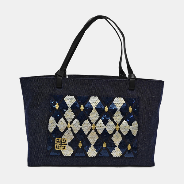 Denim Tote Bag Blue