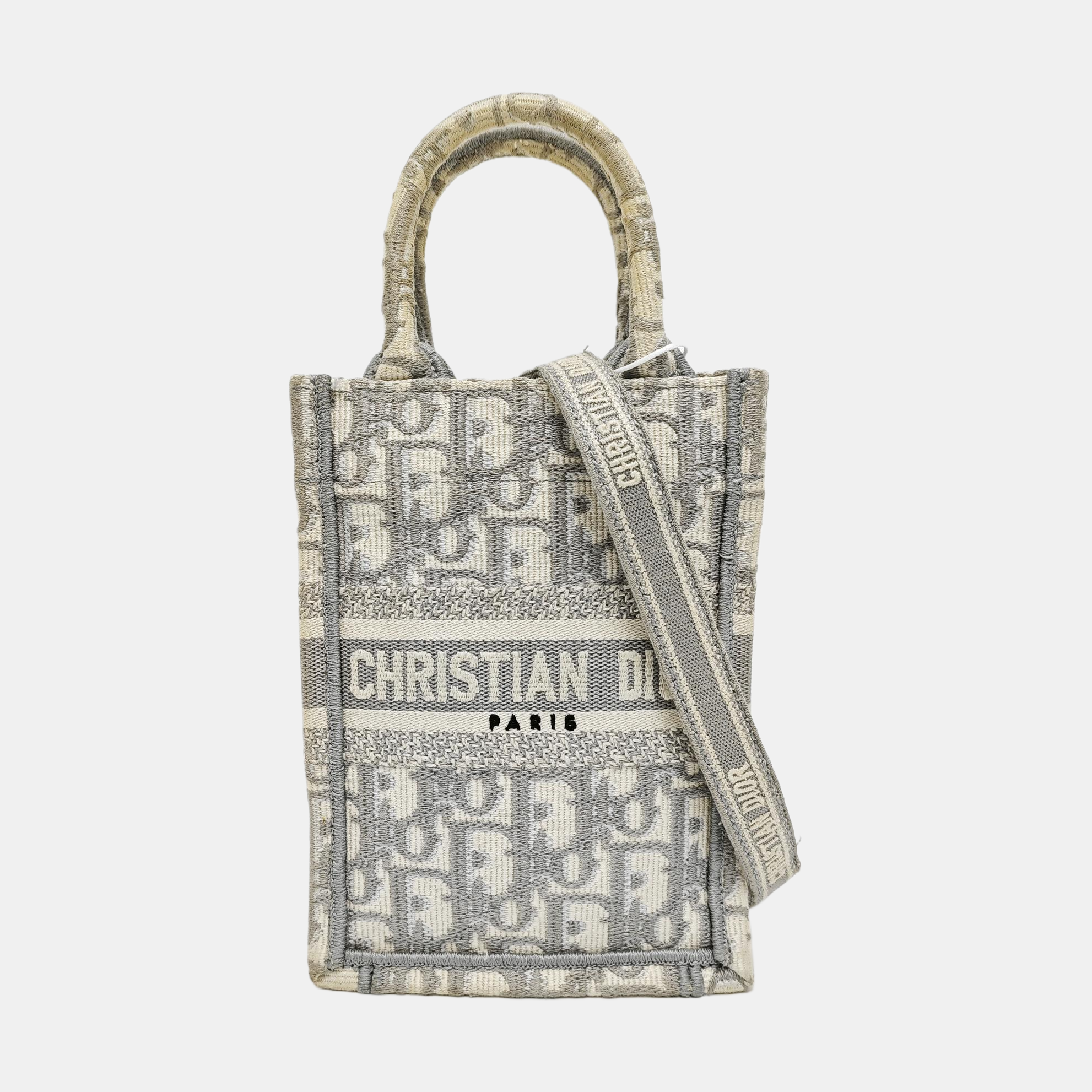 Book Tote Mini Canvas Gray