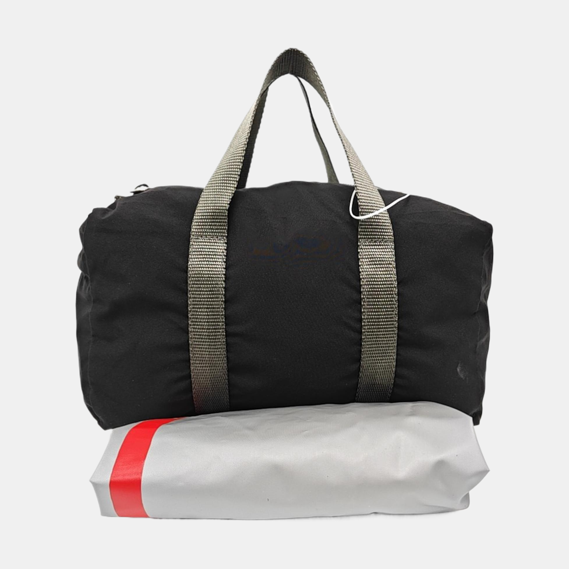 Fabric Top Handle Bag Black
