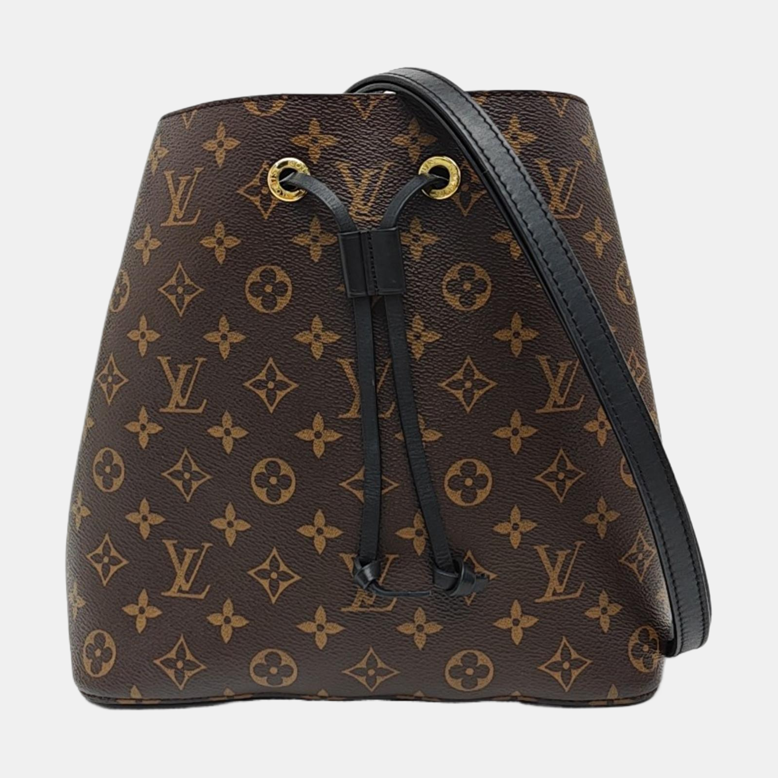 NÉONOÉ MM Monogram Coated Canvas Brown