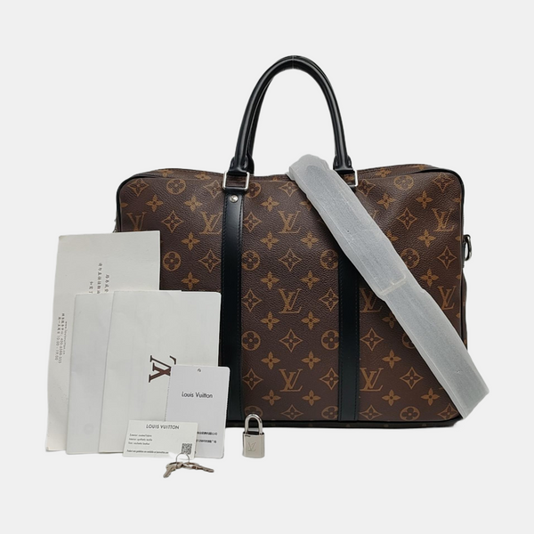 PORTE-DOCUMENTS PM Monogram Coated Canvas Brown