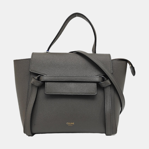 BELT Nano Calfskin Gray