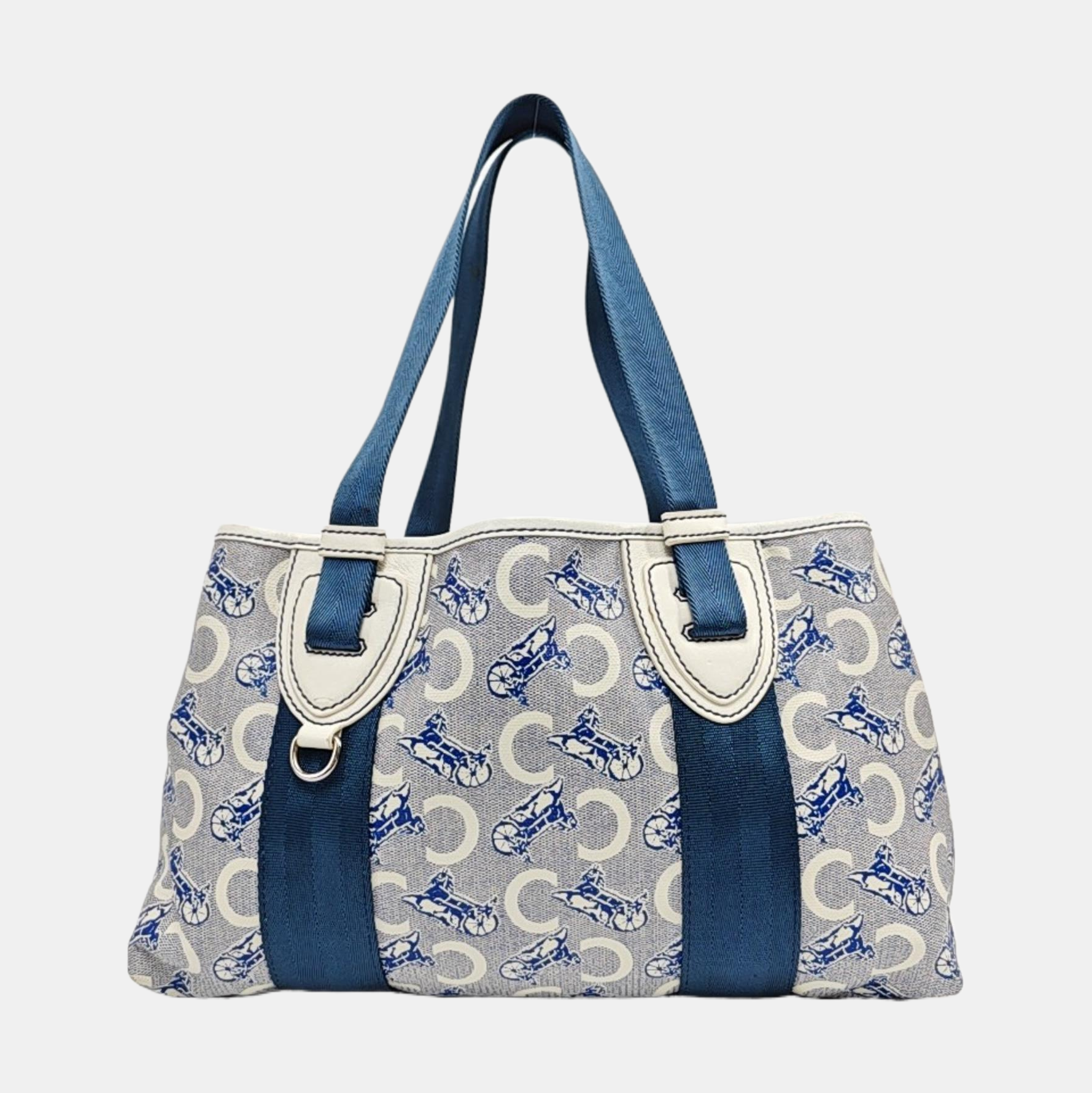 Coated Canvas Tote Bag Gray