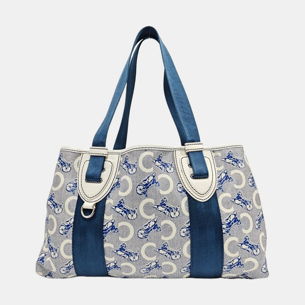 Coated Canvas Tote Bag Gray