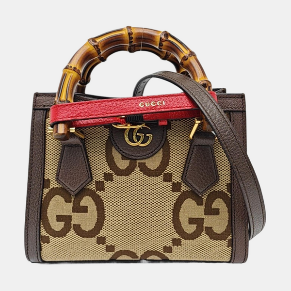 Diana Mini Monogram Canvas Beige
