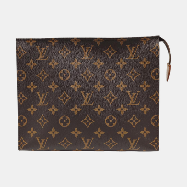 TOILET POCKET 26 Monogram Coated Canvas Brown