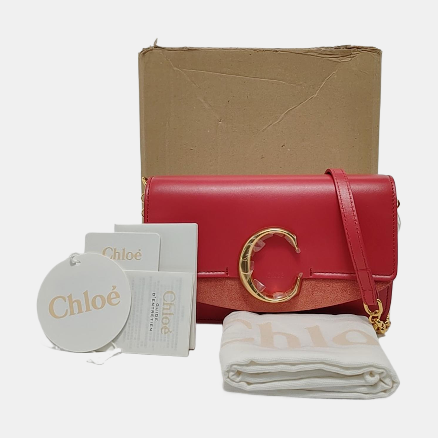 Chloé C Calfskin Red