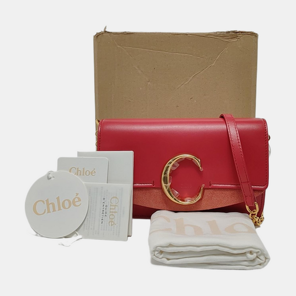 Chloé C Calfskin Red