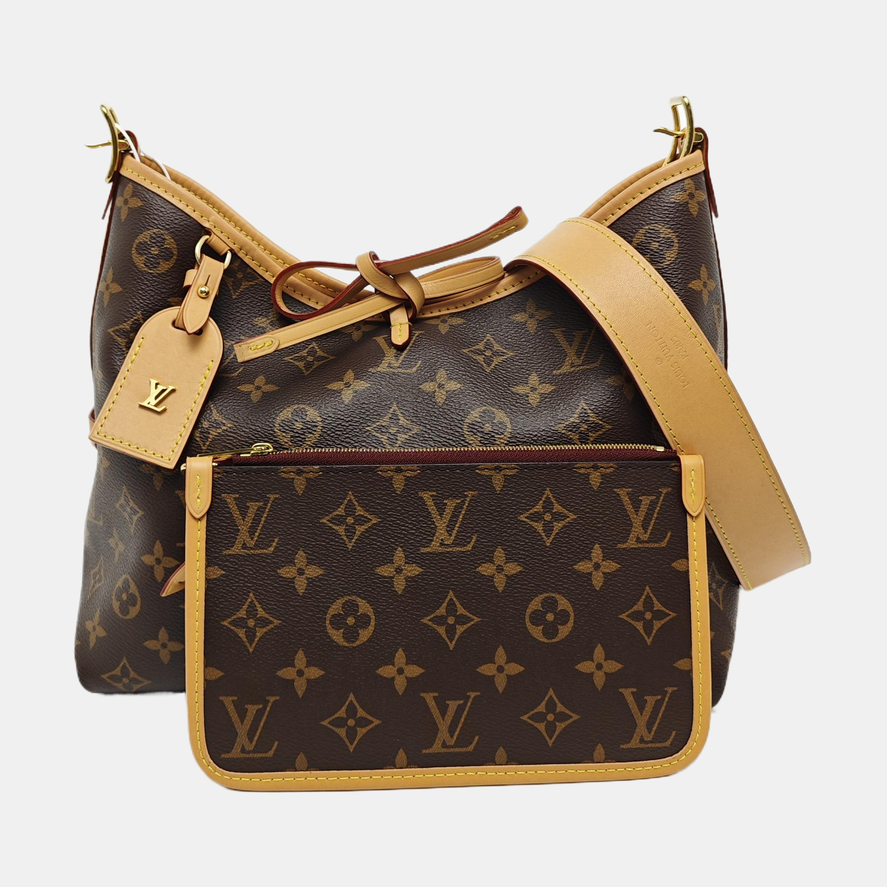 CARRYALL PM Monogram Coated Canvas Brown