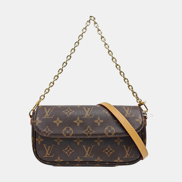 IVY Monogram Coated Canvas Brown