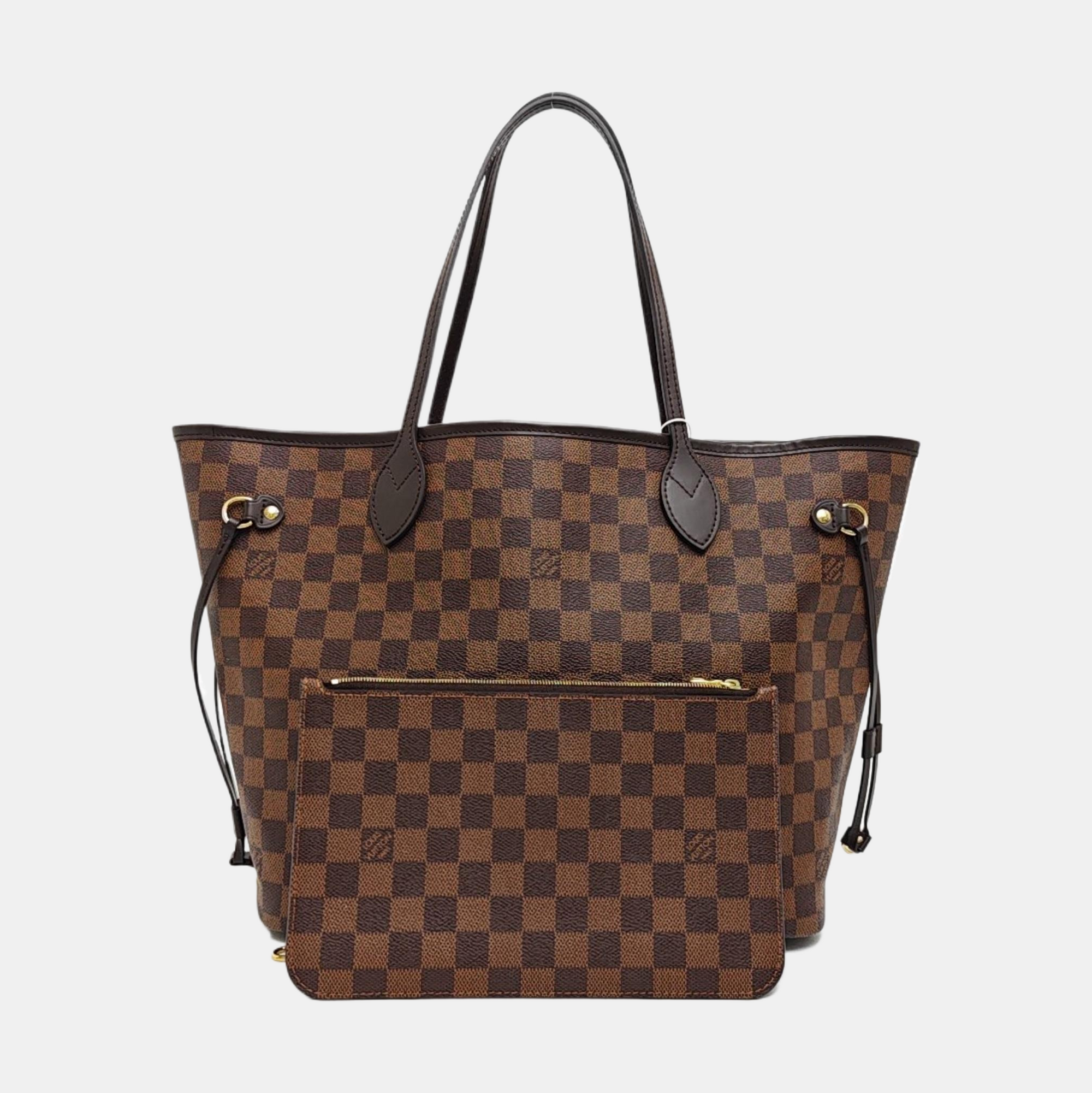 NEVERFULL MM Damier Ebene Coated Canvas Brown