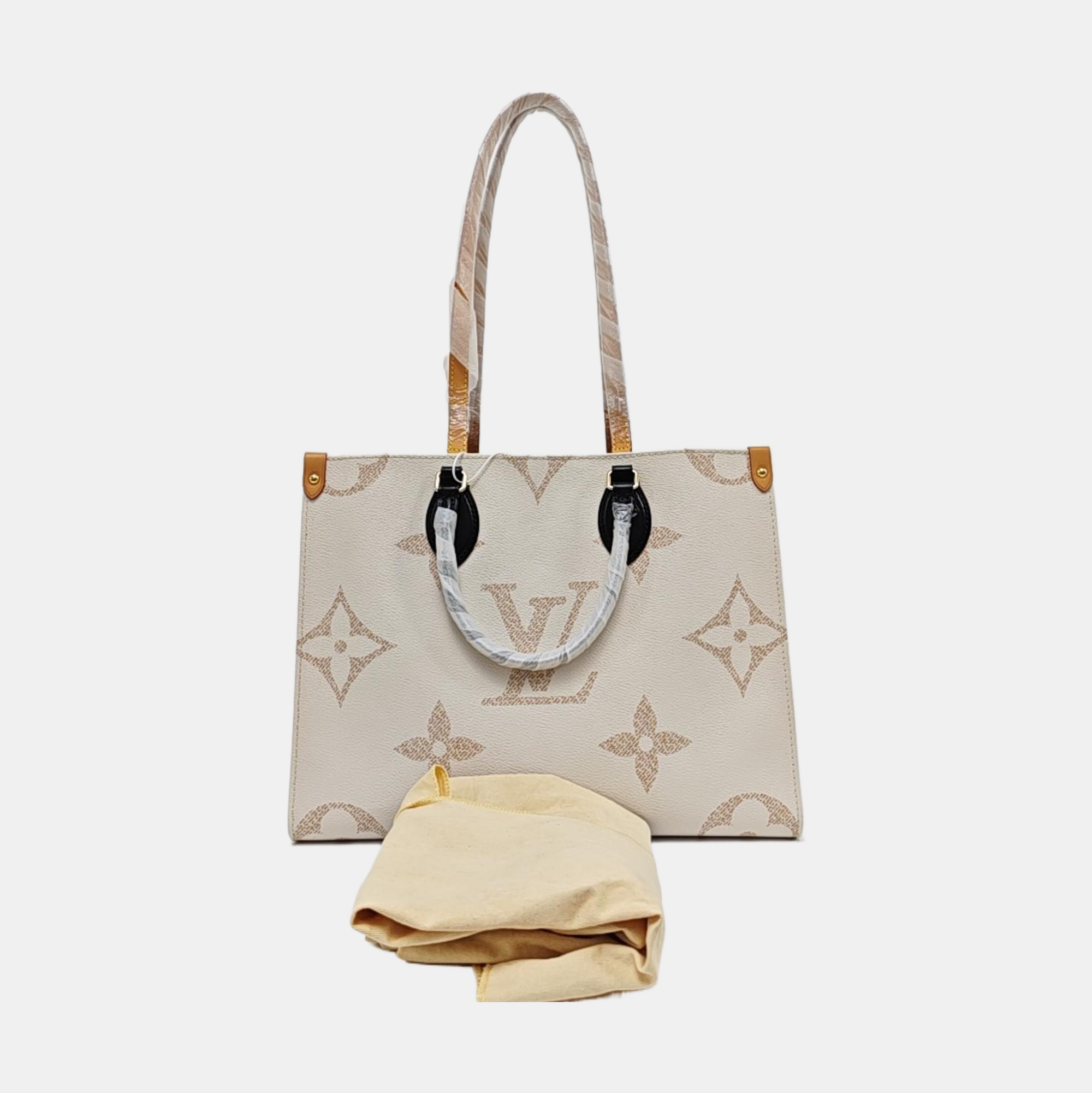 ONTHEGO MM Monogram Coated Canvas White