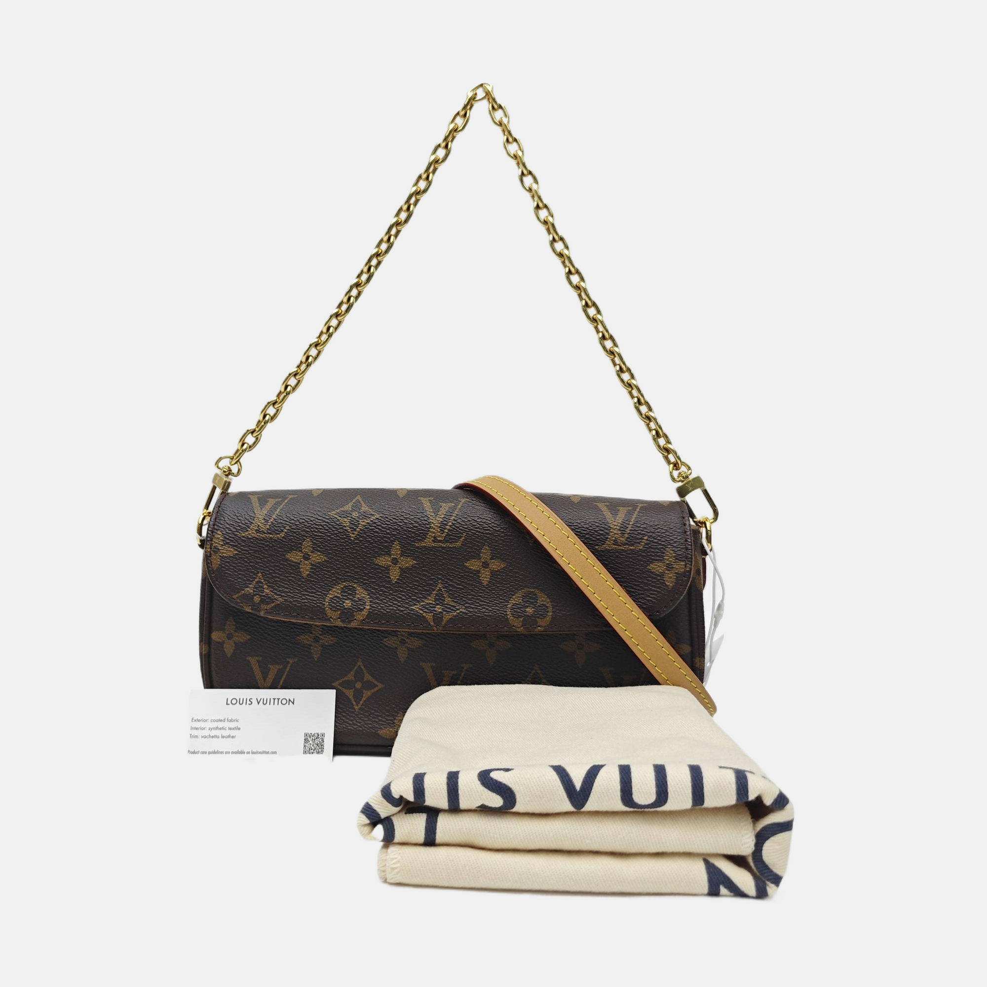 IVY Monogram Coated Canvas Brown
