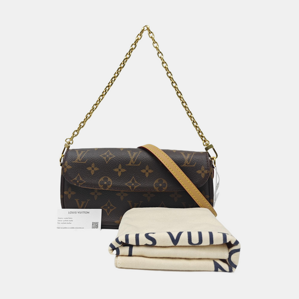 IVY Monogram Coated Canvas Brown