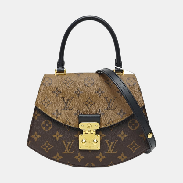 Monogram Coated Canvas Shoulder Bag Super Mini Brown