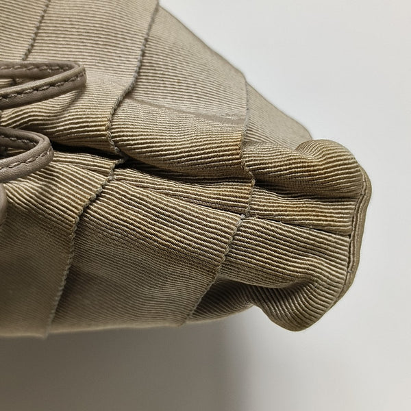 Nylon Top Handle Bag Beige