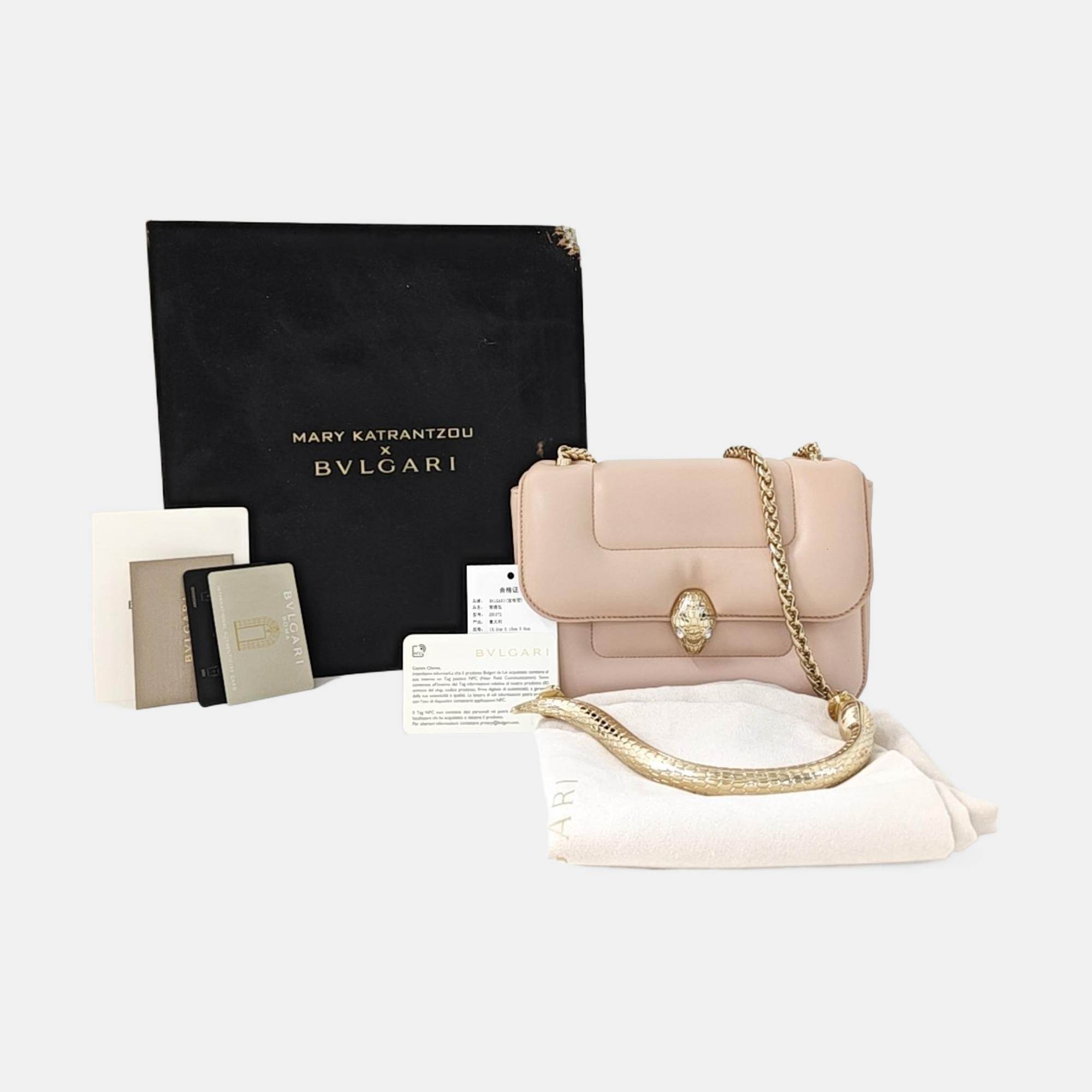 BVLGARI Small Lambskin Red