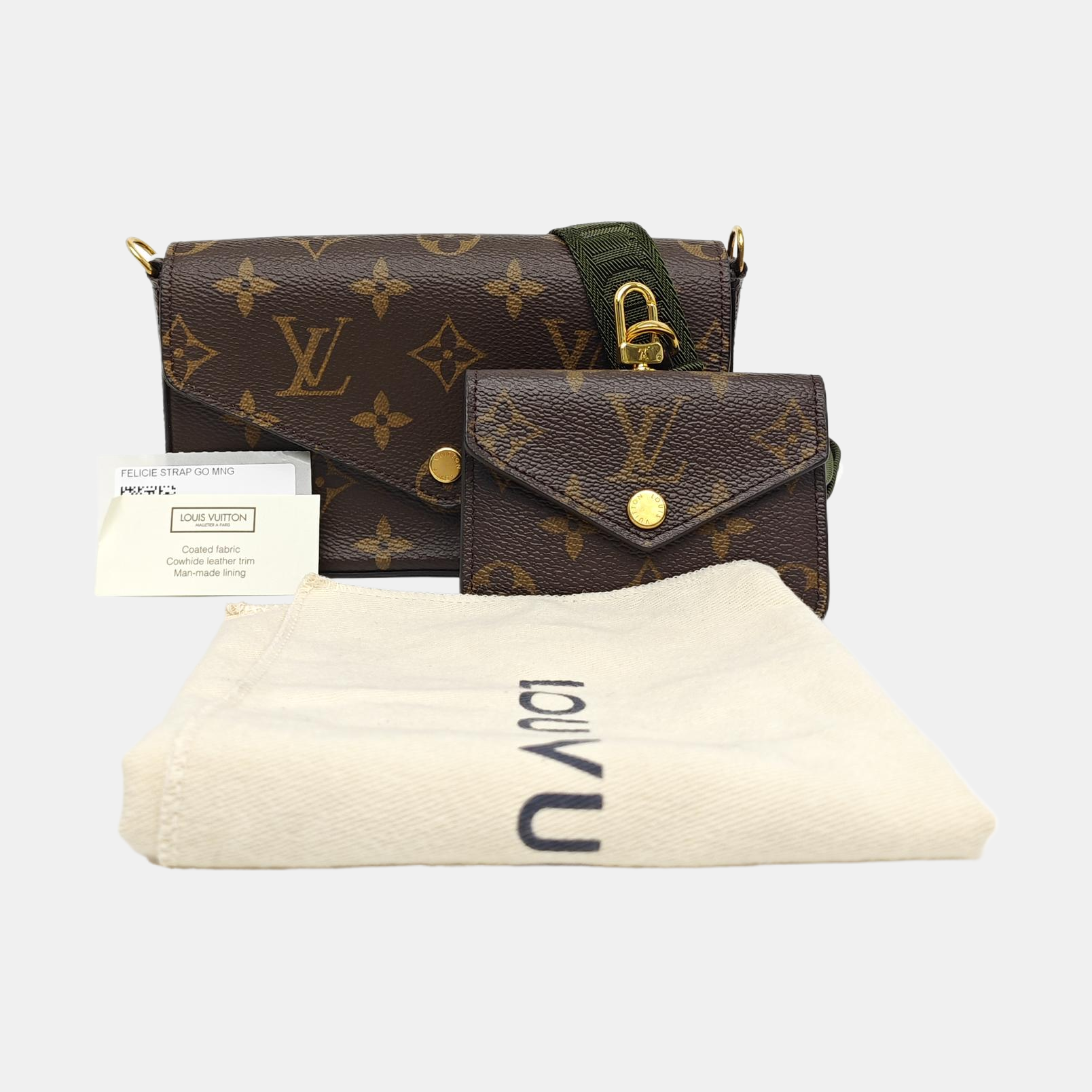 FÉLICIE Monogram Coated Canvas Brown