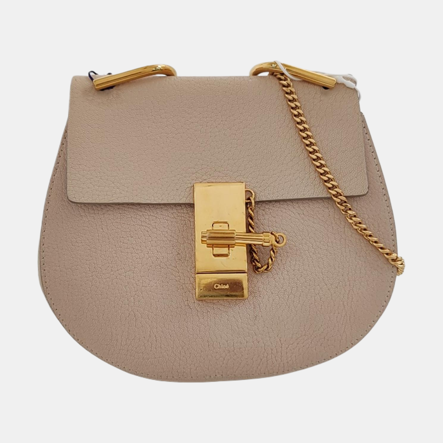 Authenticated pre-owned  Drew Mini Calfskin Beige - Shoulder Bag at Looply