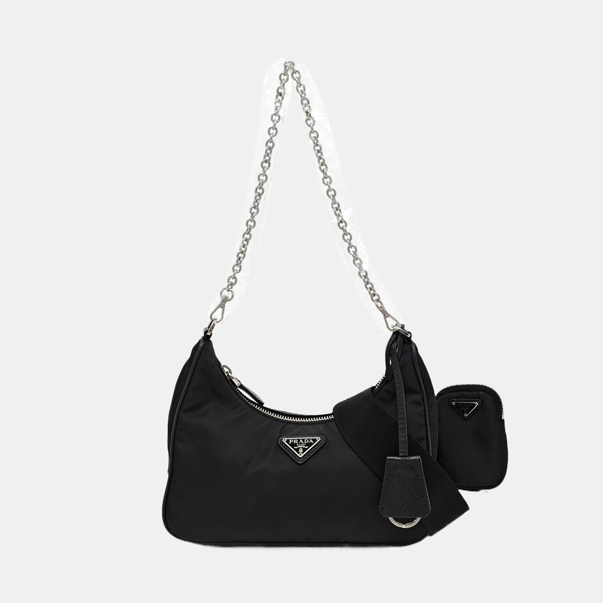 Authenticated pre-owned  Re-Edition2005 Nylon Black - Shoulder Bag at Looply