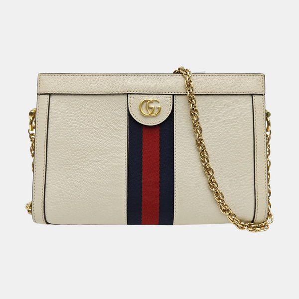 Ophidia Small Calfskin White