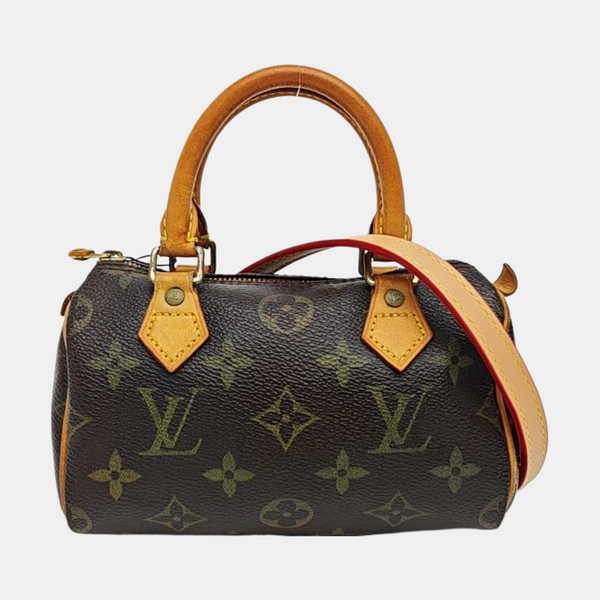 SPEEDY Monogram Coated Canvas Brown