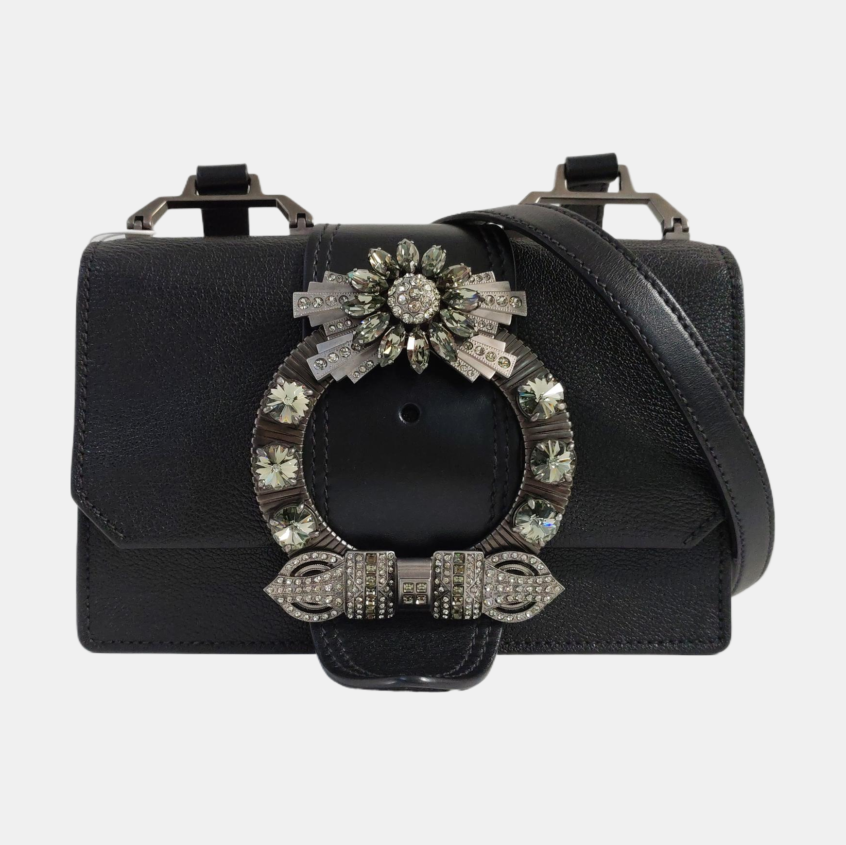 Miu Lady Calfskin Black