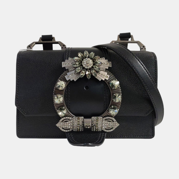 Miu Lady Calfskin Black