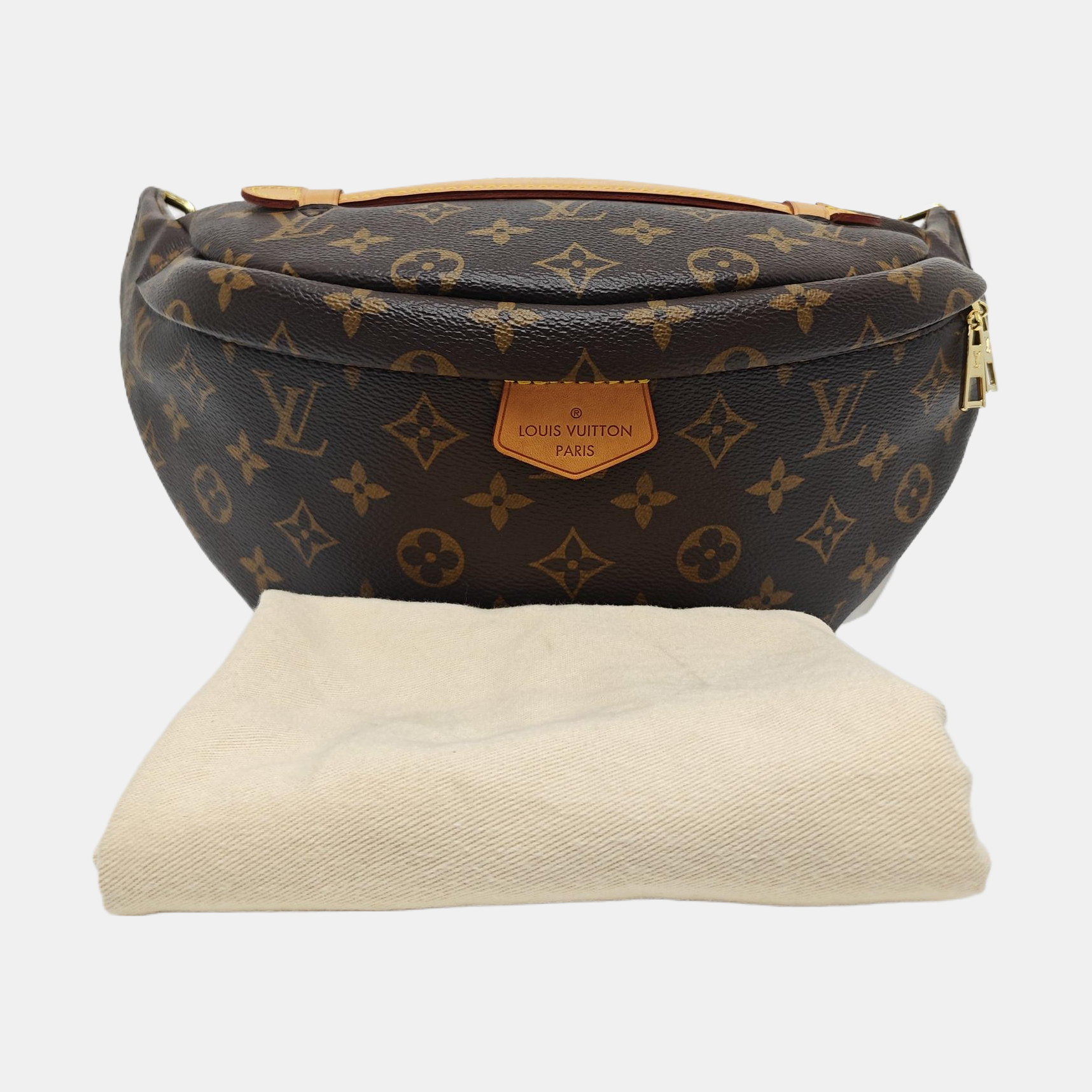 BUMBAG Monogram Coated Canvas Brown