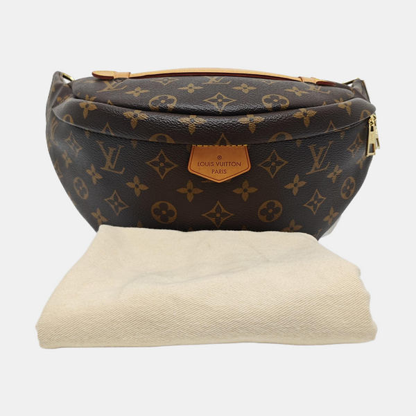 BUMBAG Monogram Coated Canvas Brown